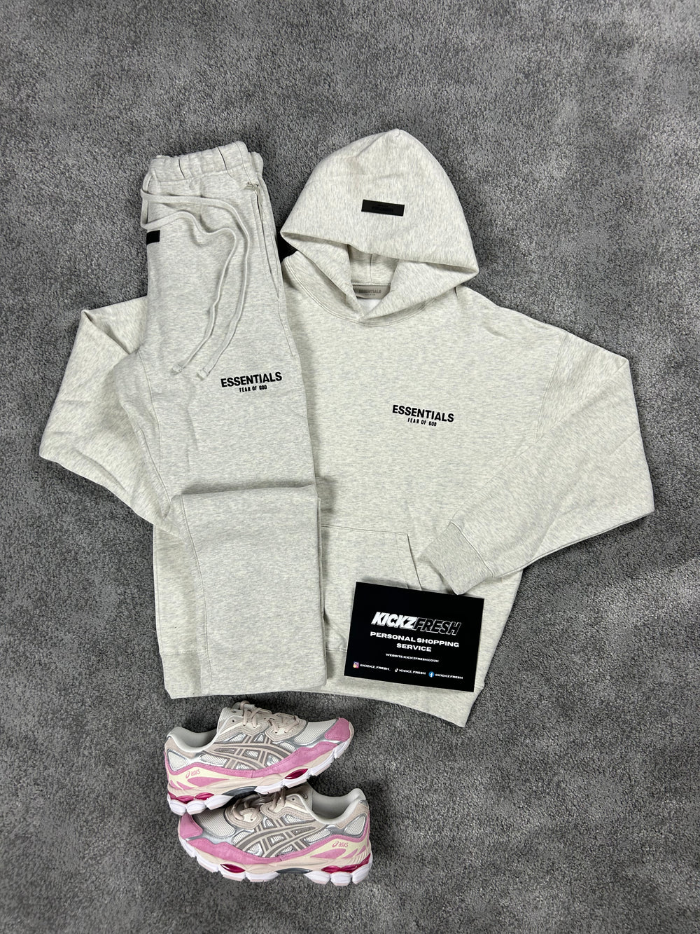 ESSENTIALS FEAR OF GOD LIGHT AVEINE OPEN-HEM TRACKSUIT