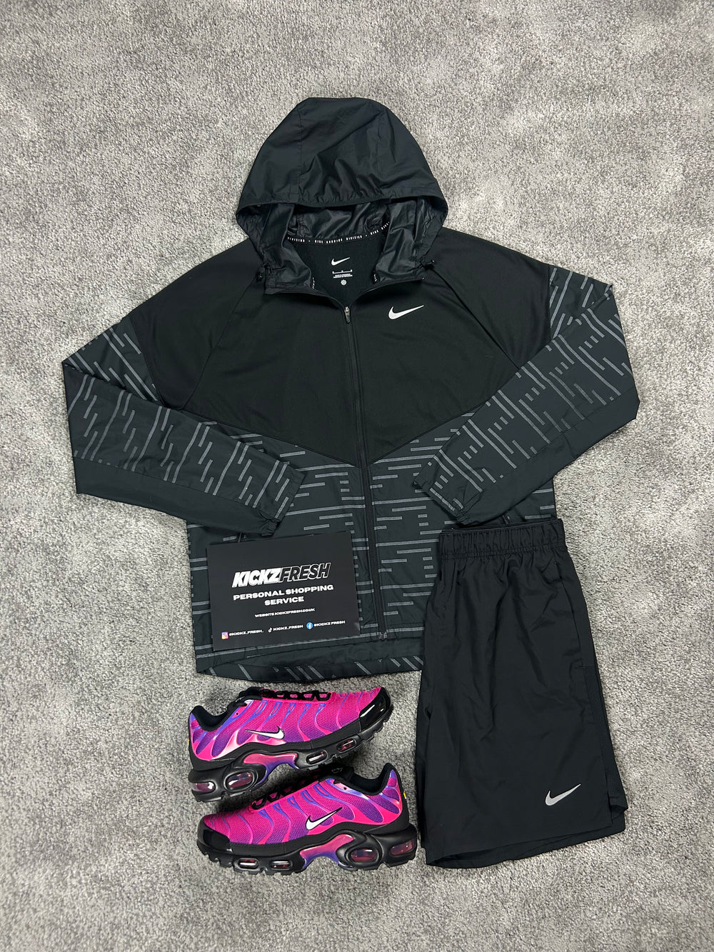 NIKE WINDRUNNER MEN’S DIVISION BLACK REFLECTIVE SET
