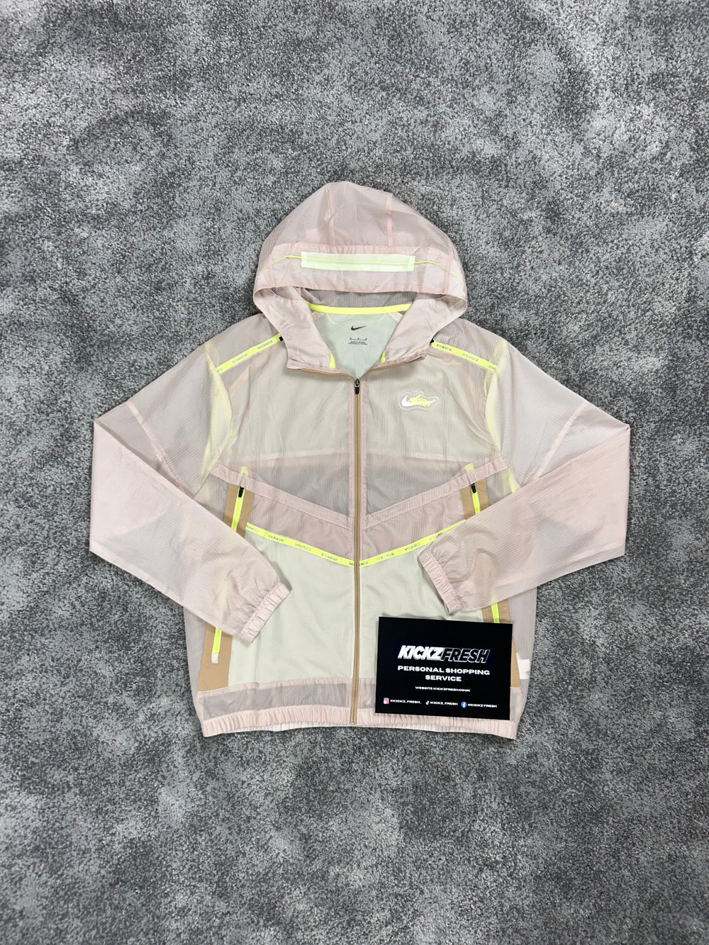 NIKE WILDRUN WINDRUNNER BEIGE LIME GREEN JACKET