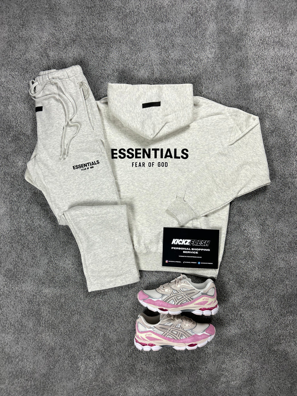 ESSENTIALS FEAR OF GOD LIGHT AVEINE OPEN-HEM TRACKSUIT