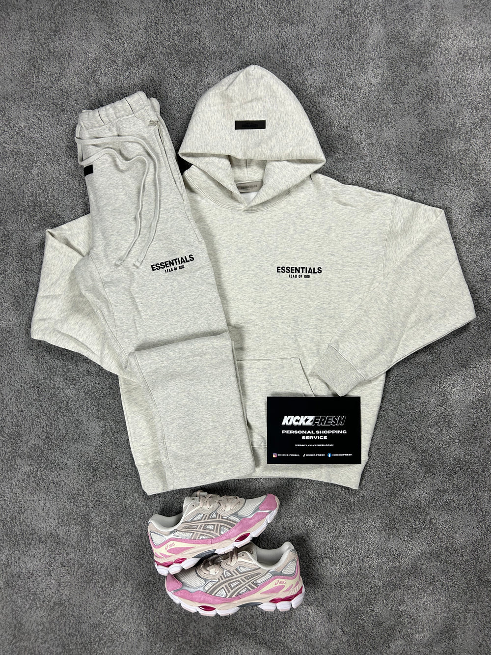 ESSENTIALS FEAR OF GOD LIGHT AVEINE OPEN-HEM TRACKSUIT