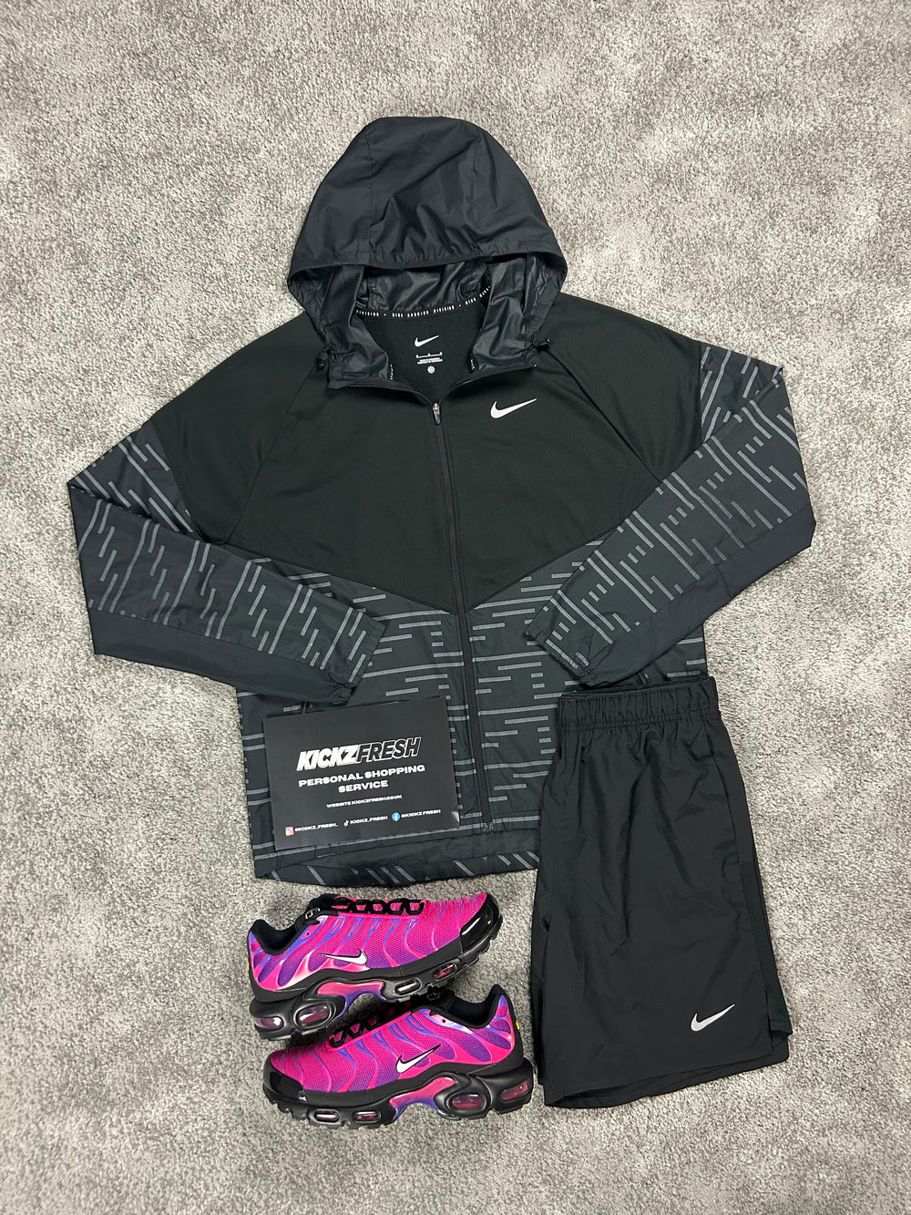 NIKE WINDRUNNER MEN’S DIVISION BLACK REFLECTIVE SET