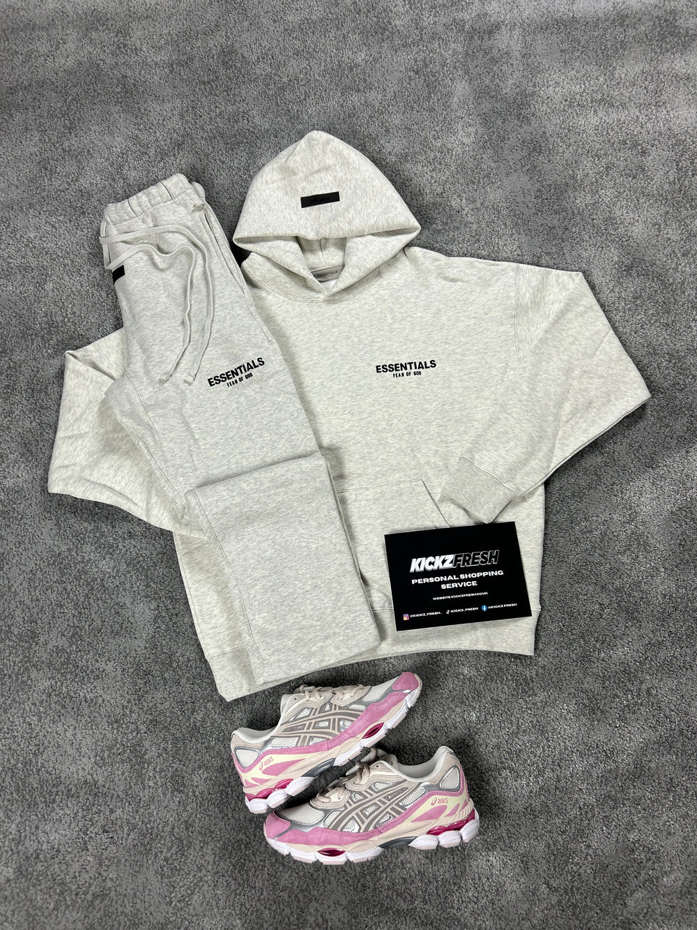 ESSENTIALS FEAR OF GOD LIGHT AVEINE OPEN-HEM TRACKSUIT