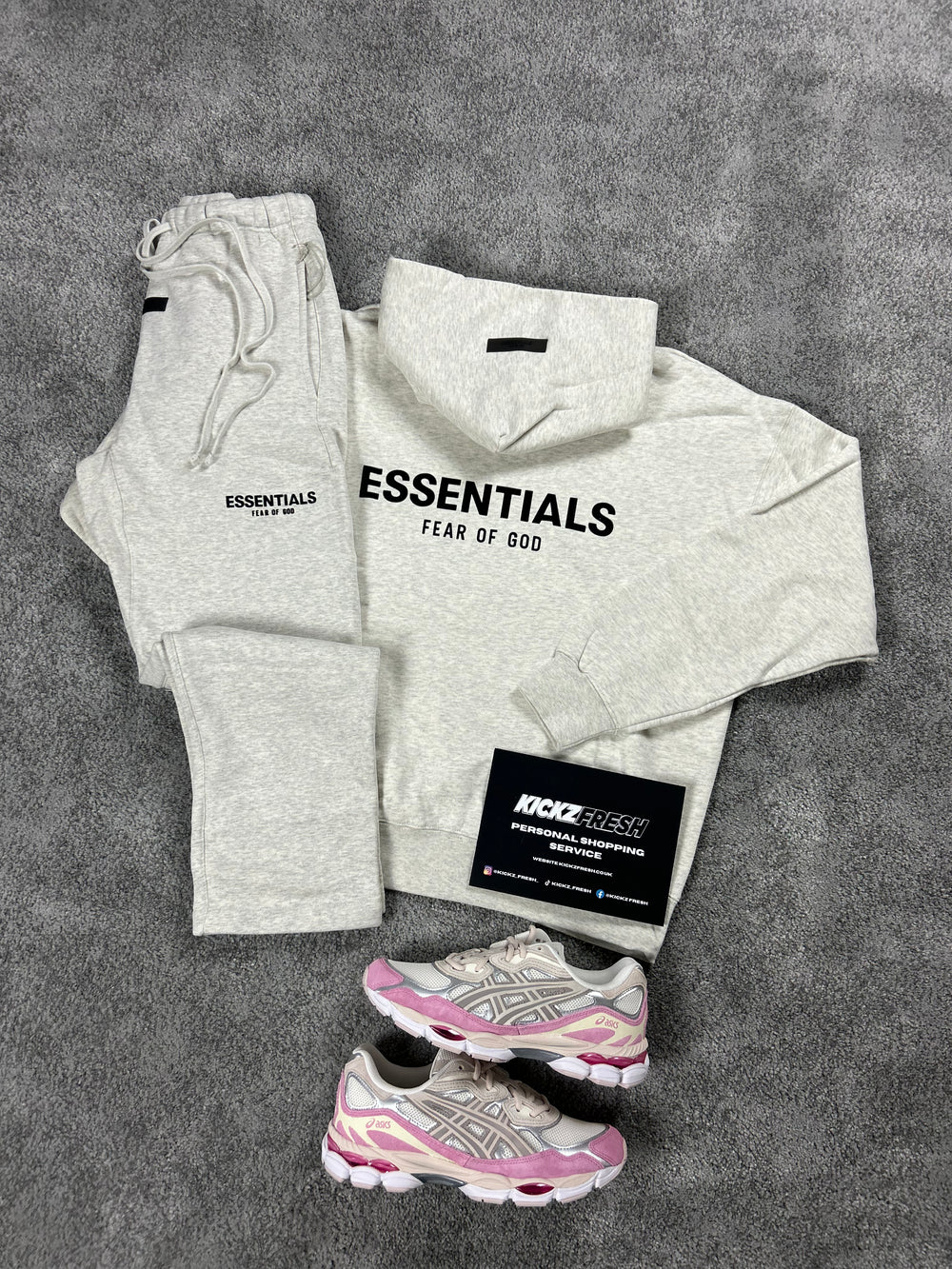 ESSENTIALS FEAR OF GOD LIGHT AVEINE OPEN-HEM TRACKSUIT