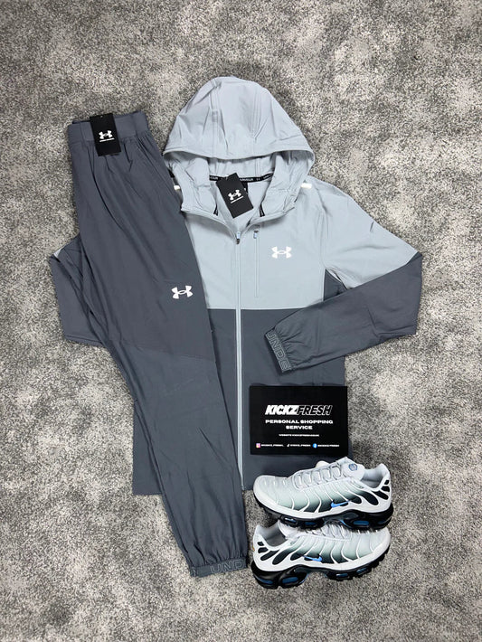 UNDER ARMOUR HYBRID TWO-TONE GREY TRACKSUIT