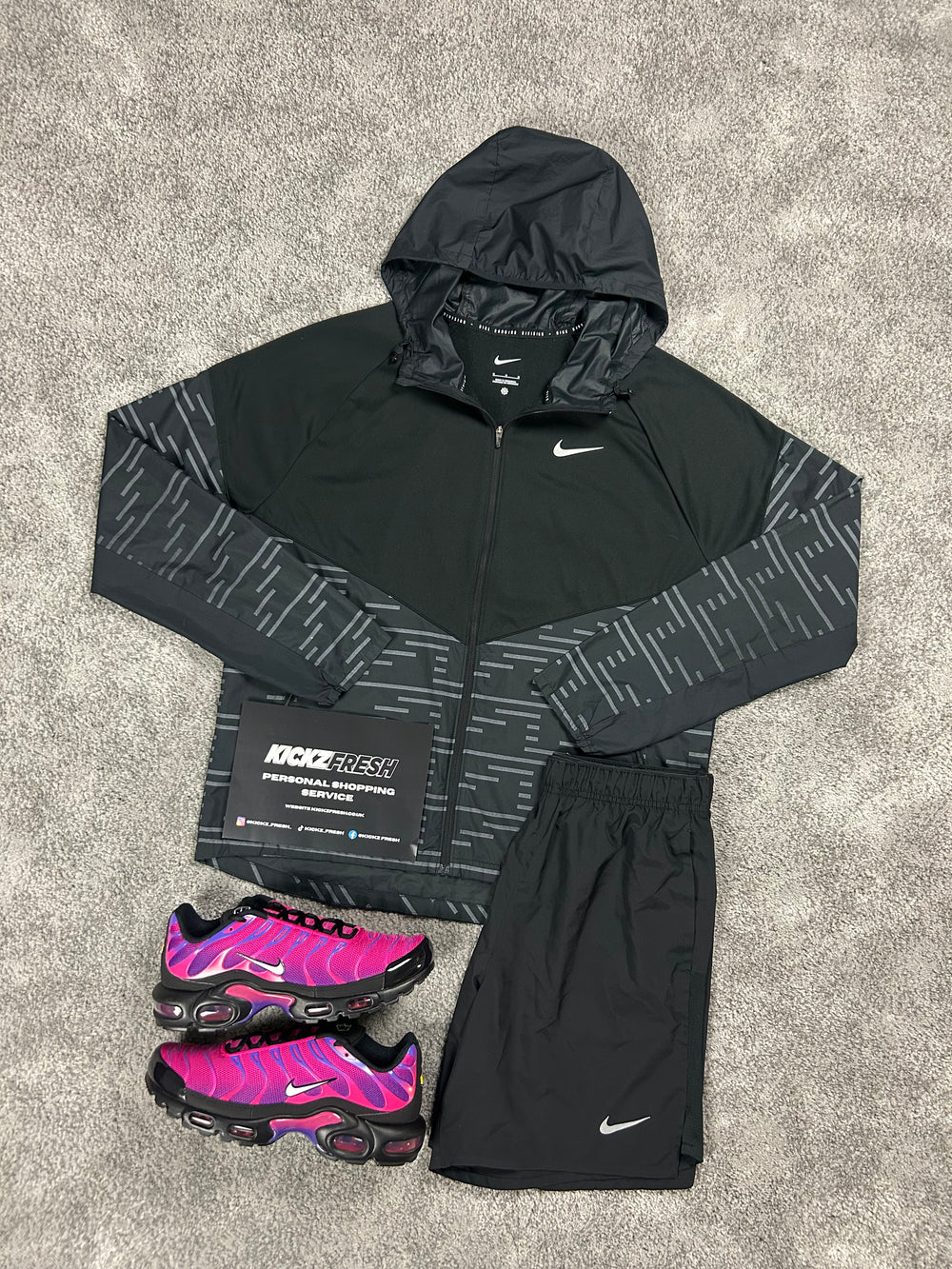 NIKE WINDRUNNER MEN’S DIVISION BLACK REFLECTIVE SET