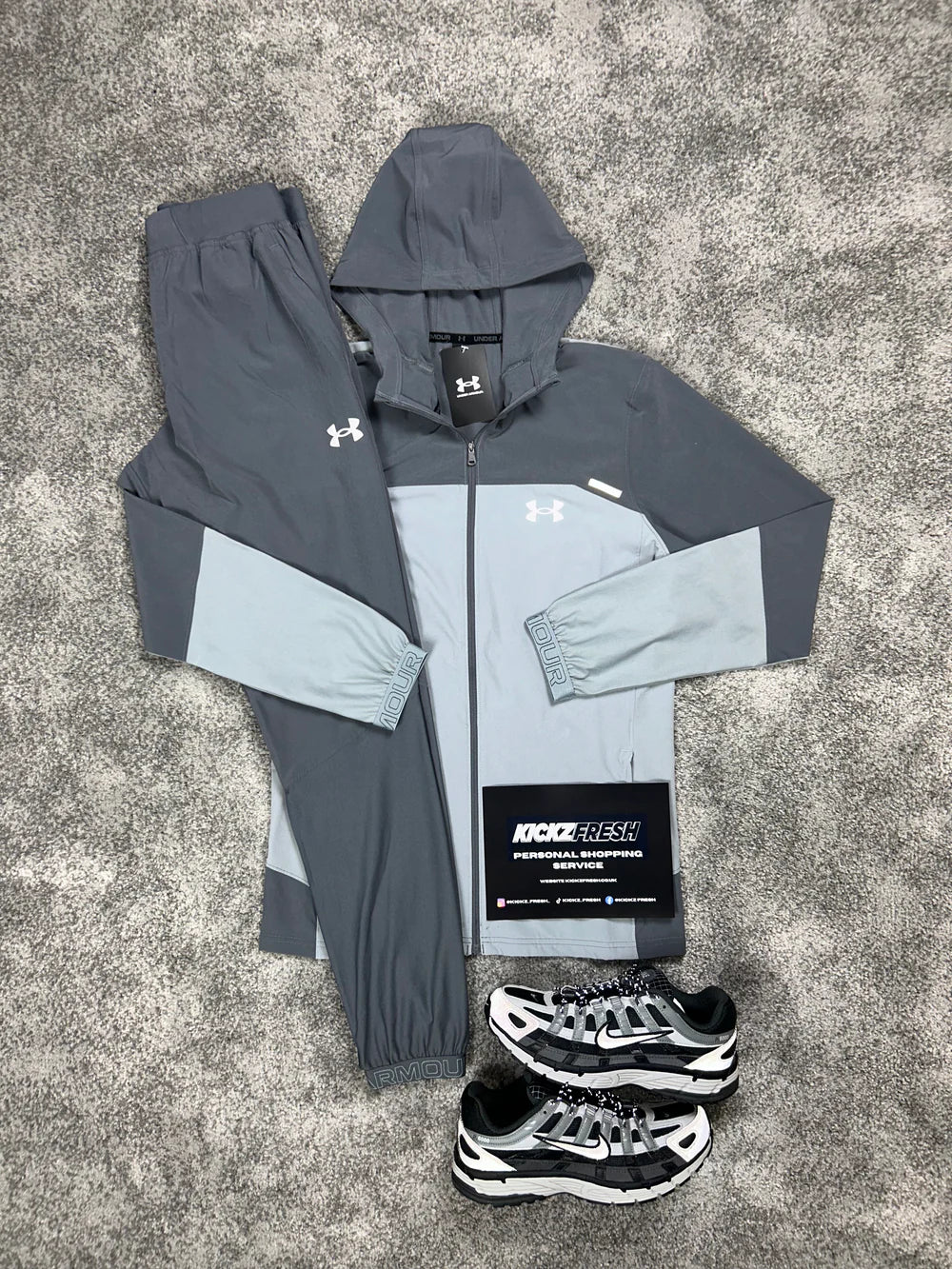 UNDER ARMOUR VANISH WOVEN GREY TRACKSUIT