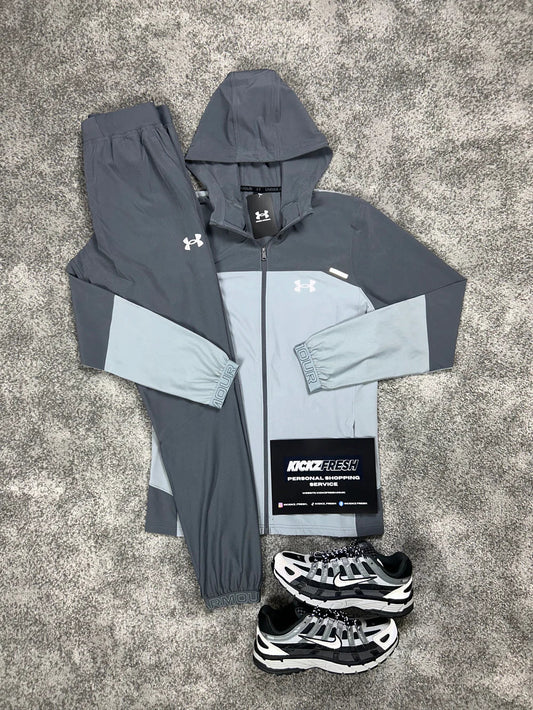 UNDER ARMOUR VANISH WOVEN GREY TRACKSUIT