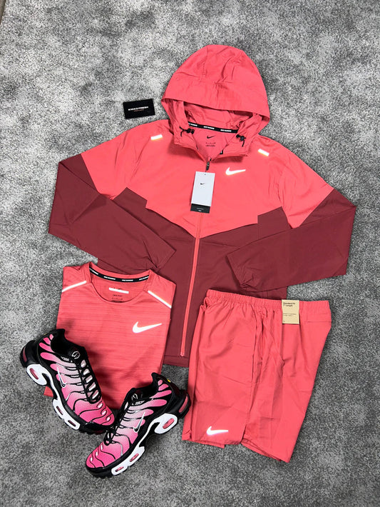 NIKE MEN’S 3-PIECE WINDRUNNER ADOBE RED SET