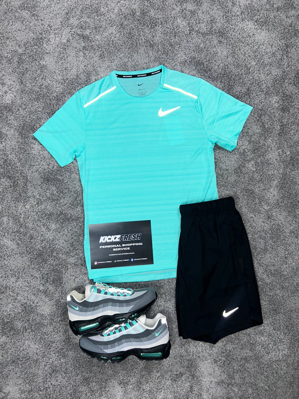 NIKE MEN’S MILER HYPER TURQUOISE SET