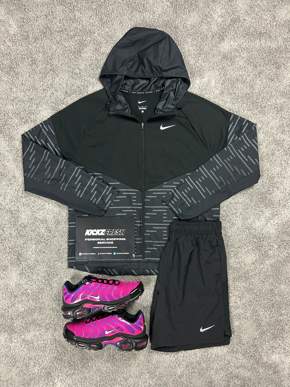 NIKE WINDRUNNER MEN’S DIVISION BLACK REFLECTIVE SET