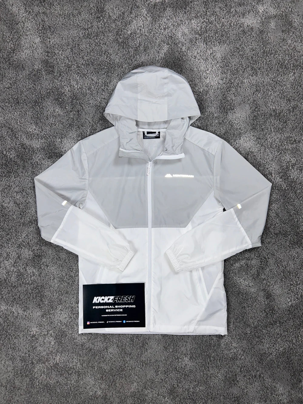 MONTERRAIN WINDRUNNER ASCENT GREY WHITE JACKET