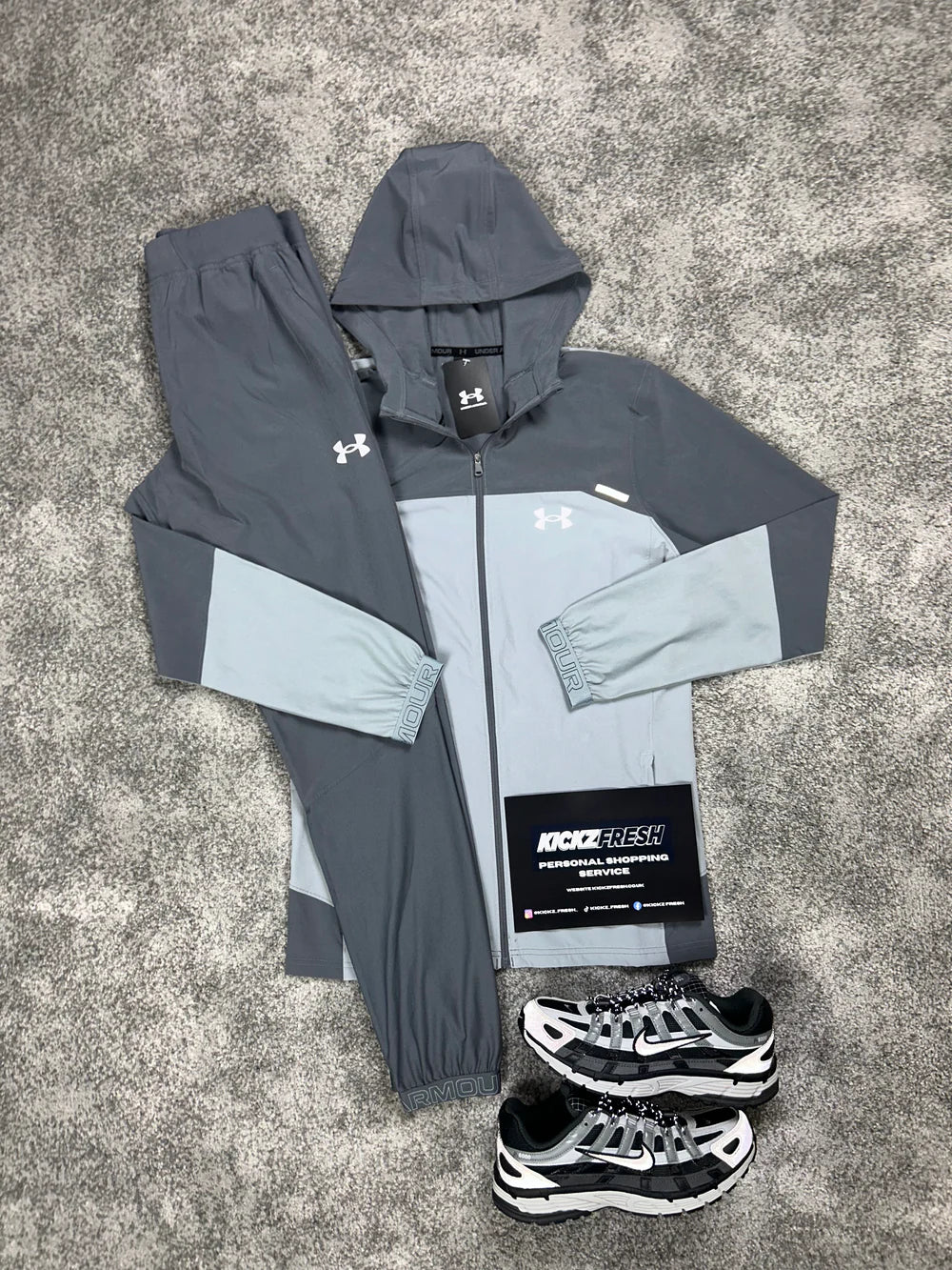UNDER ARMOUR VANISH WOVEN GREY TRACKSUIT