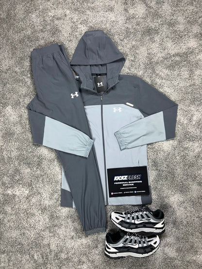 UNDER ARMOUR VANISH WOVEN GREY TRACKSUIT