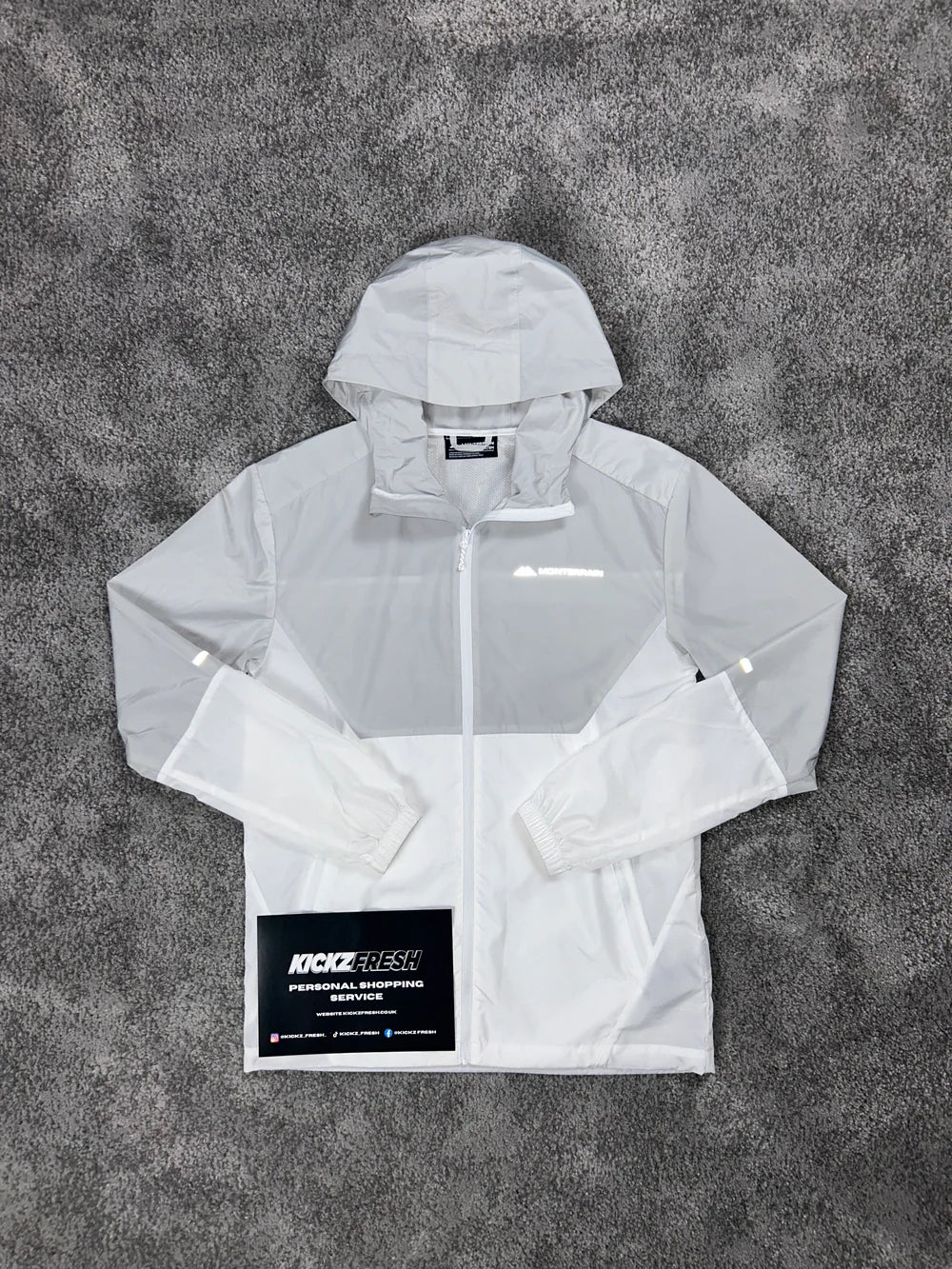 MONTERRAIN WINDRUNNER ASCENT GREY WHITE JACKET