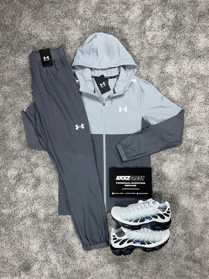 UNDER ARMOUR HYBRID TWO-TONE GREY TRACKSUIT
