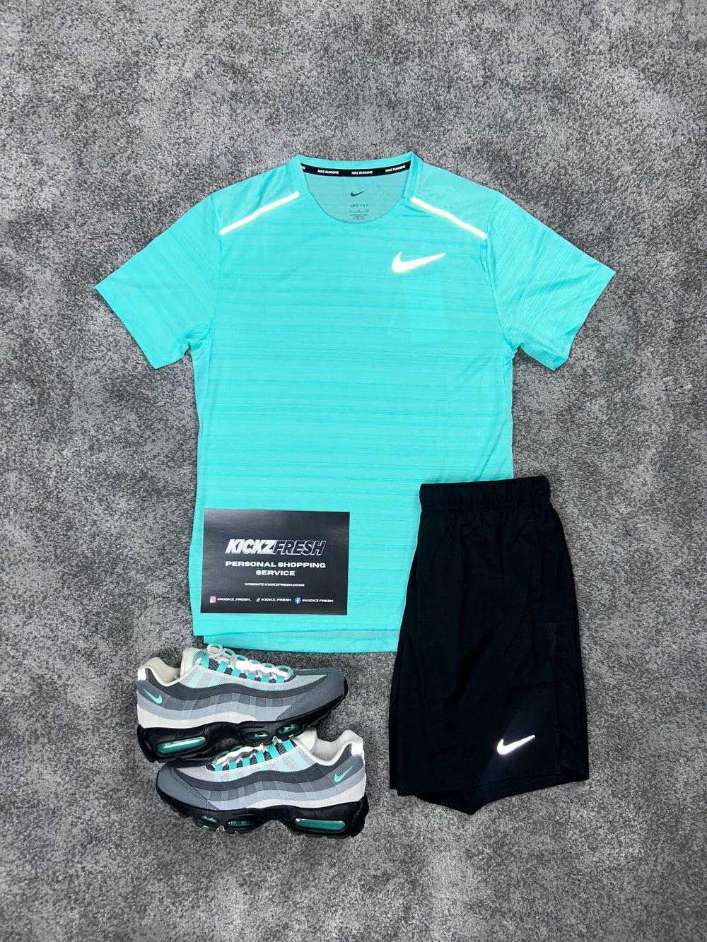 NIKE MEN’S MILER HYPER TURQUOISE SET
