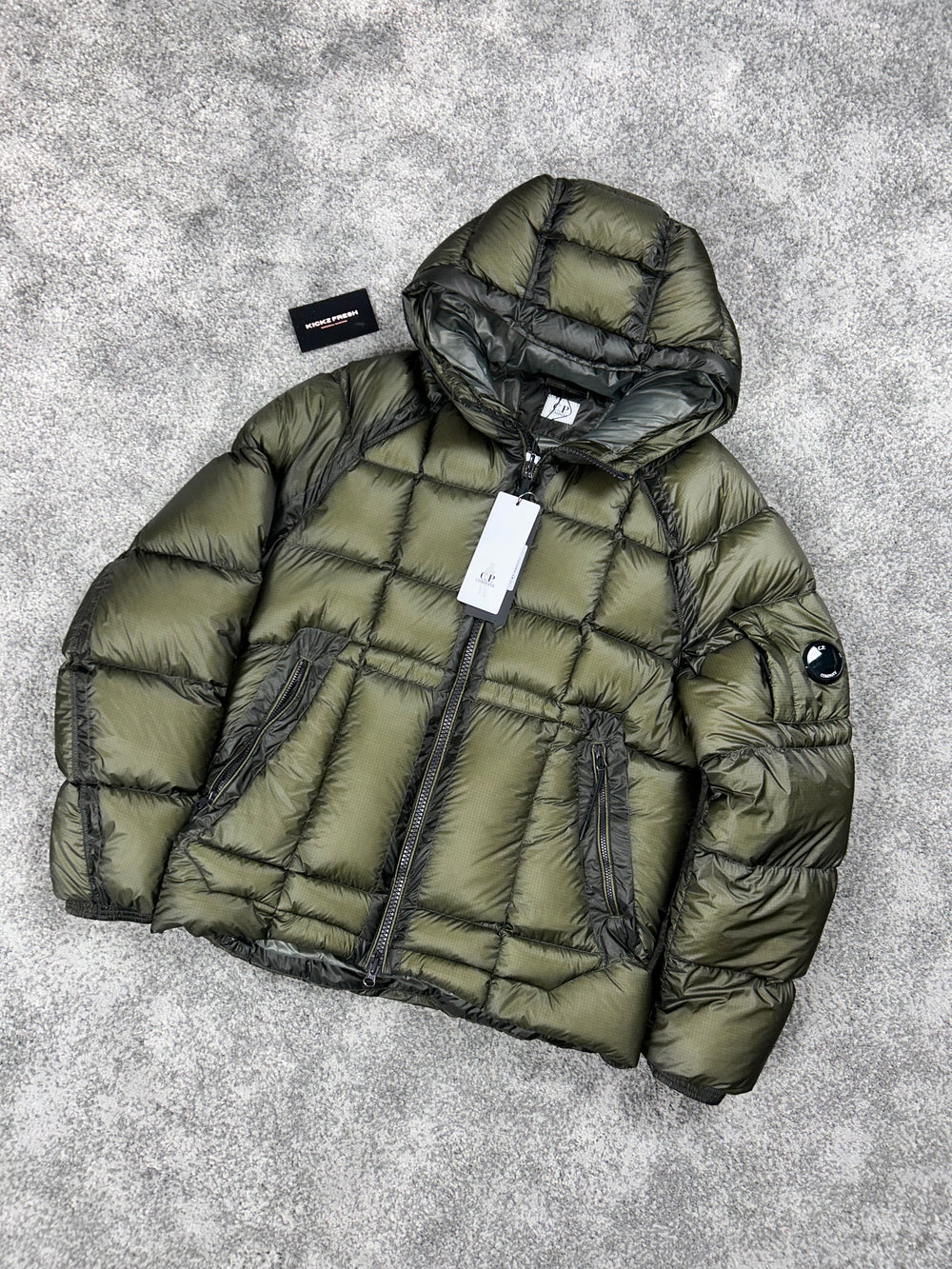 C.P. COMPANY D.D SHELL JACKET KHAKI GREEN