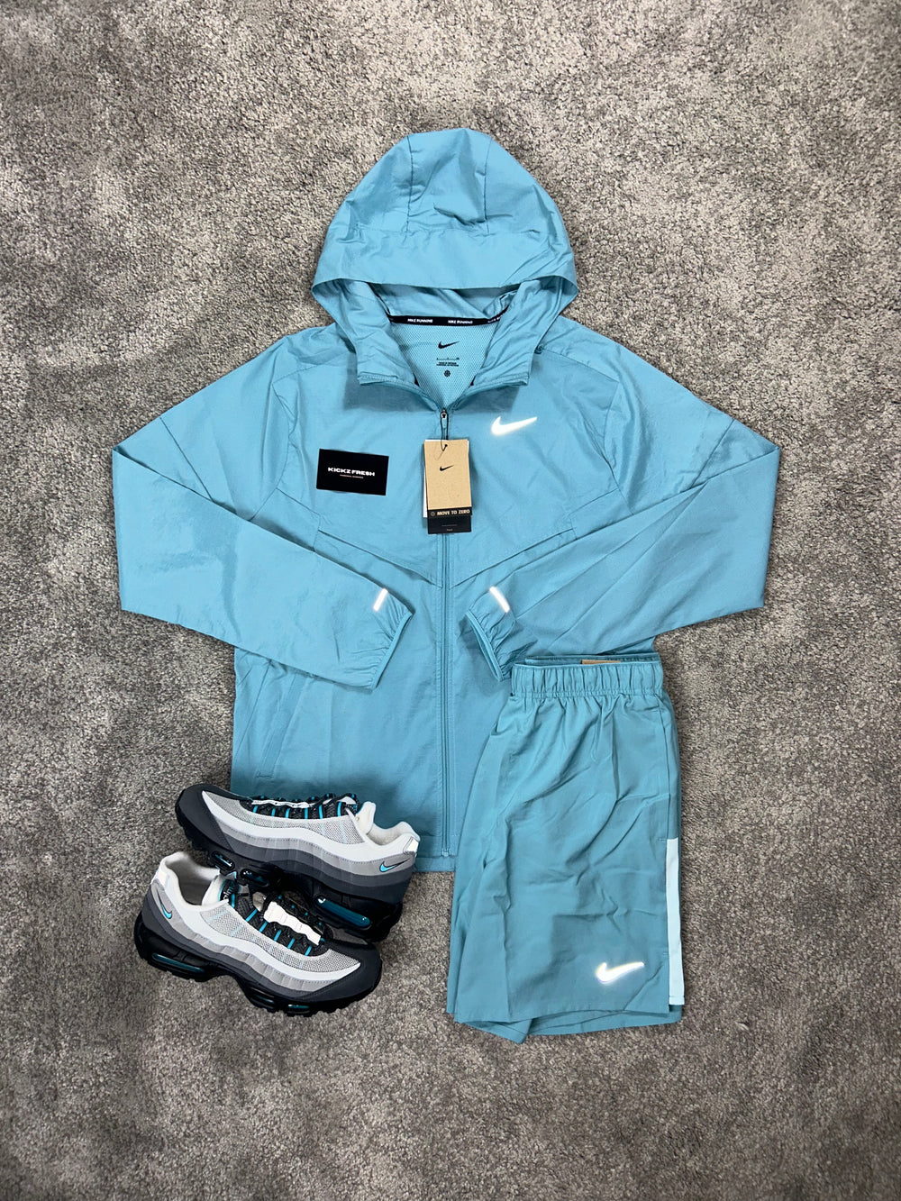 NIKE WINDRUNNER MEN’S TEAL BLUE SET